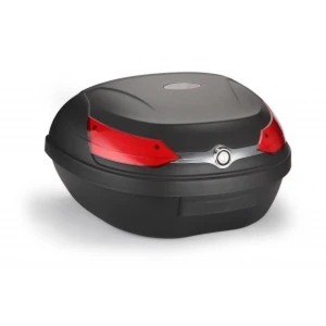 08018 Negru Universal Top Case Moto Scooter XXL 46 L pentru 2 Casti