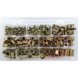 220 buc piulite nituire zincate M3-M10 - set complet si rezistent