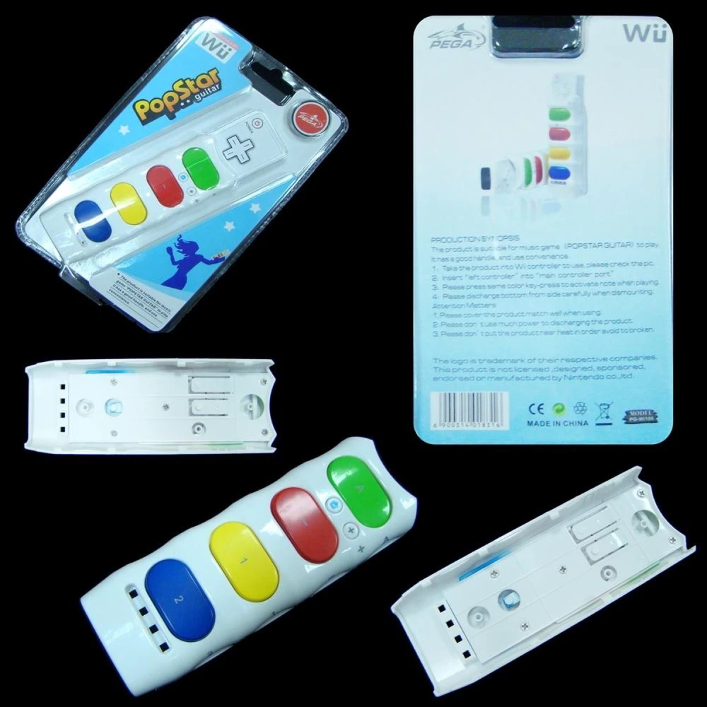 Accesoriu Popstar Guitar Wii compatibil și ușor de instalat pentru controllerul Wii