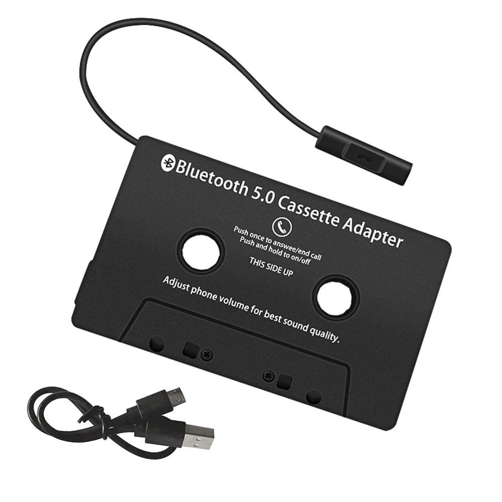 Adaptor casetă Bluetooth auto cu hands-free și Bluetooth 5.0