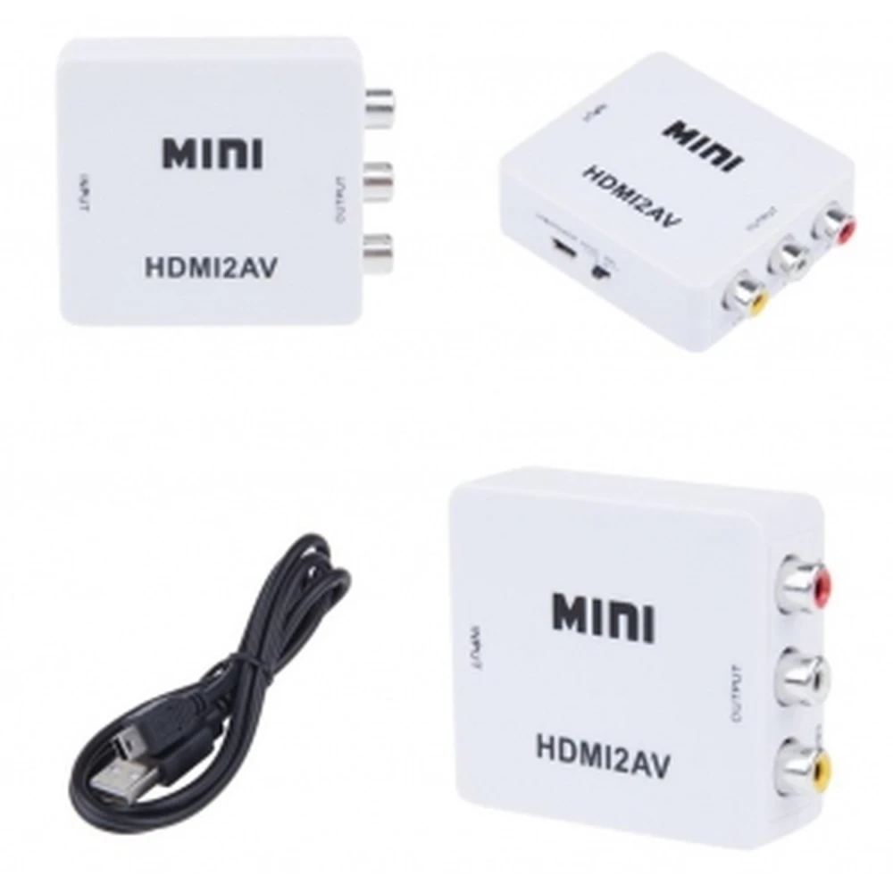 Adaptor HDMI la RCA - convertor de semnal HDMI la AV RCA NTSC/PAL Satkit