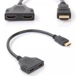 Adaptor HDMI tată la 2 ieșiri HDMI mamă splitter satkit