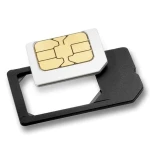 Adaptor MicroSIM la SIM negru flexibil pentru iPhone și iPad