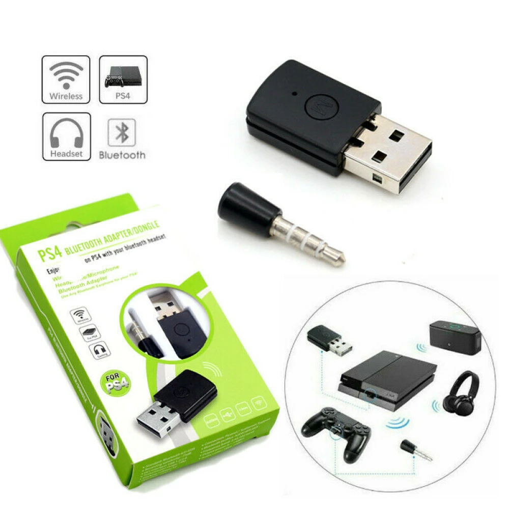 Adaptor USB Bluetooth PS4 pentru căști cu microfon wireless 4.0