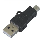 Adaptor USB tată la Mini-USB tată pentru conexiuni versatile