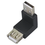 Adaptor USB tată la USB mamă 90° pentru conexiuni compacte și sigure
