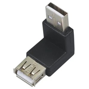 Adaptor USB tată la USB mamă 90° pentru conexiuni compacte și sigure