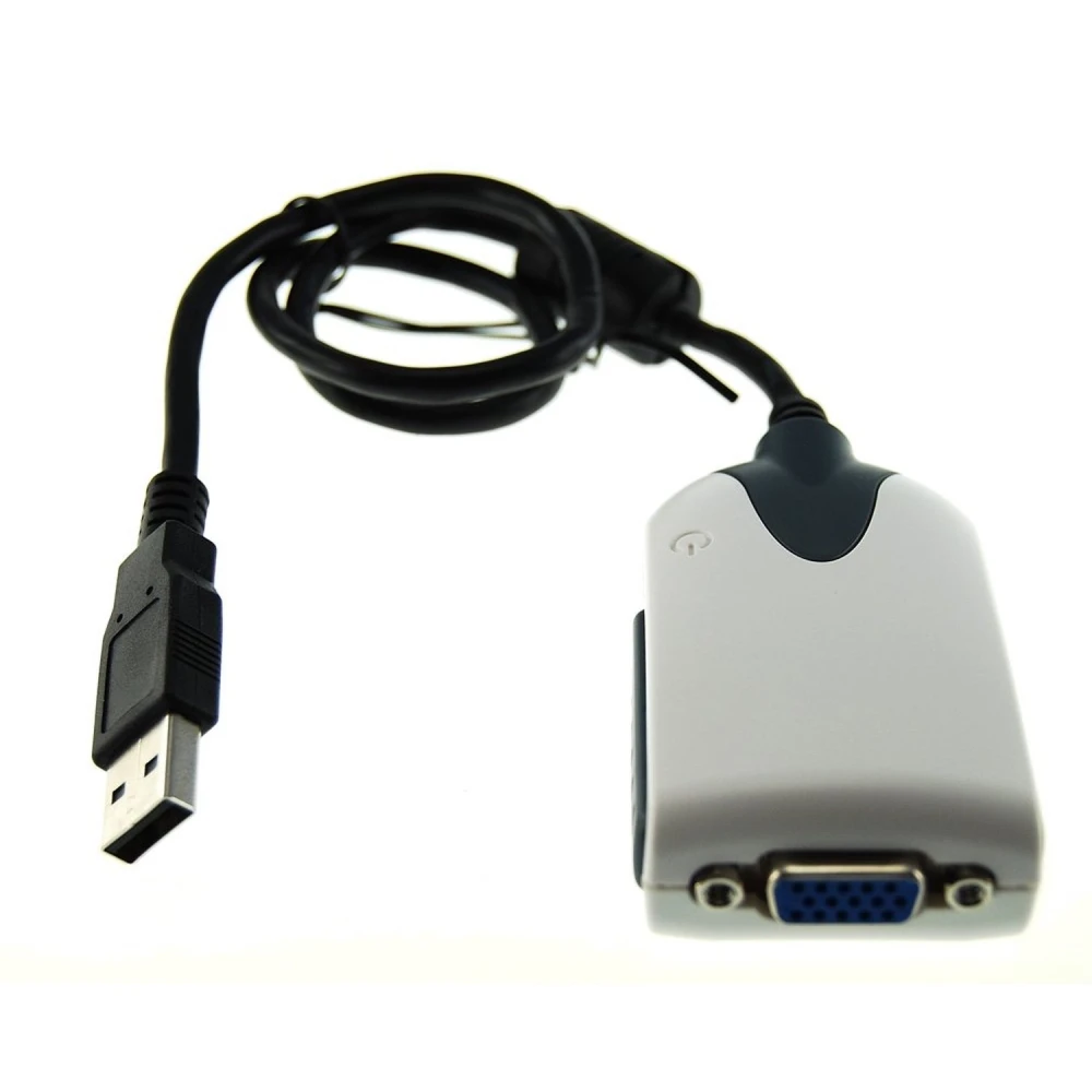 Adaptor VGA USB pentru monitor suplimentar compatibil cu Windows și Linux