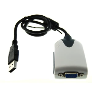 Adaptor VGA USB pentru monitor suplimentar compatibil cu Windows și Linux