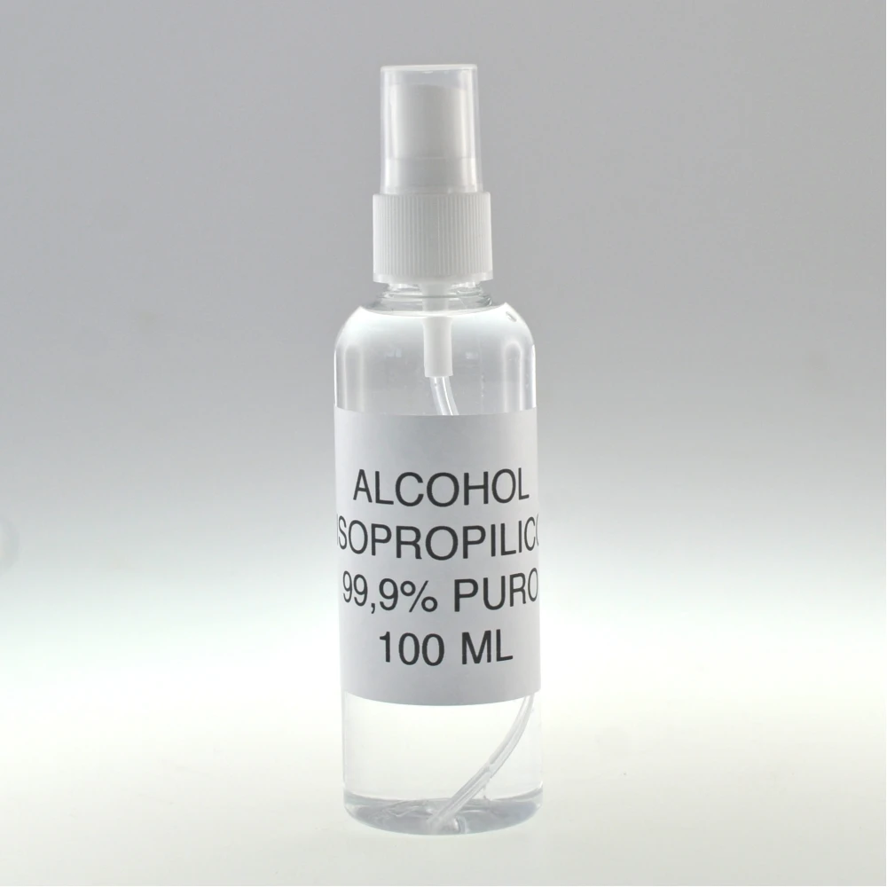 Alcool izopropilic 100 ml cu pulverizator pentru curățare și dezinfectare