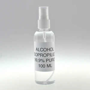 Alcool izopropilic 100 ml cu pulverizator pentru curățare și dezinfectare