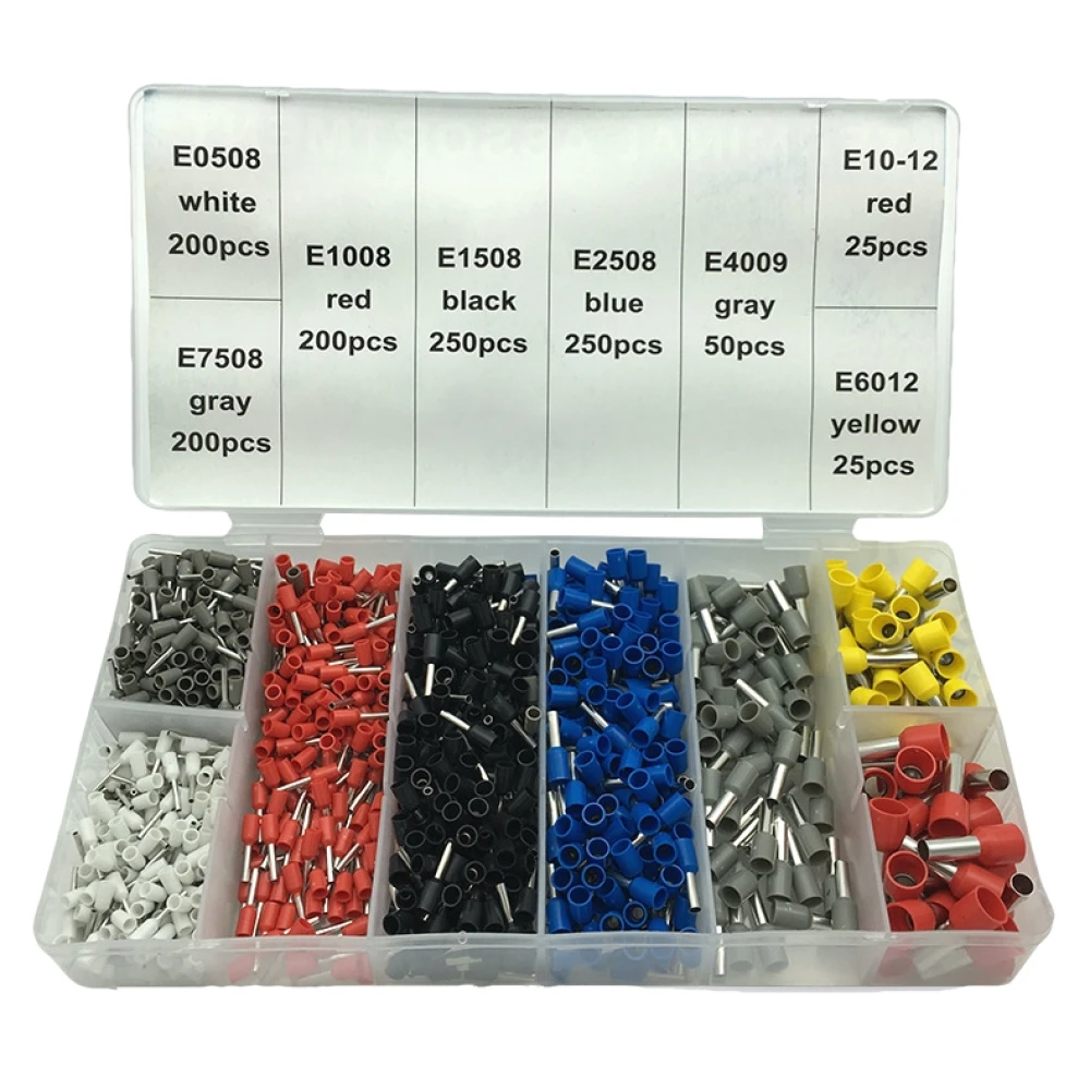 Cleste de sertizat cu terminale 0.25-10 mm² - kit de 1200 piese