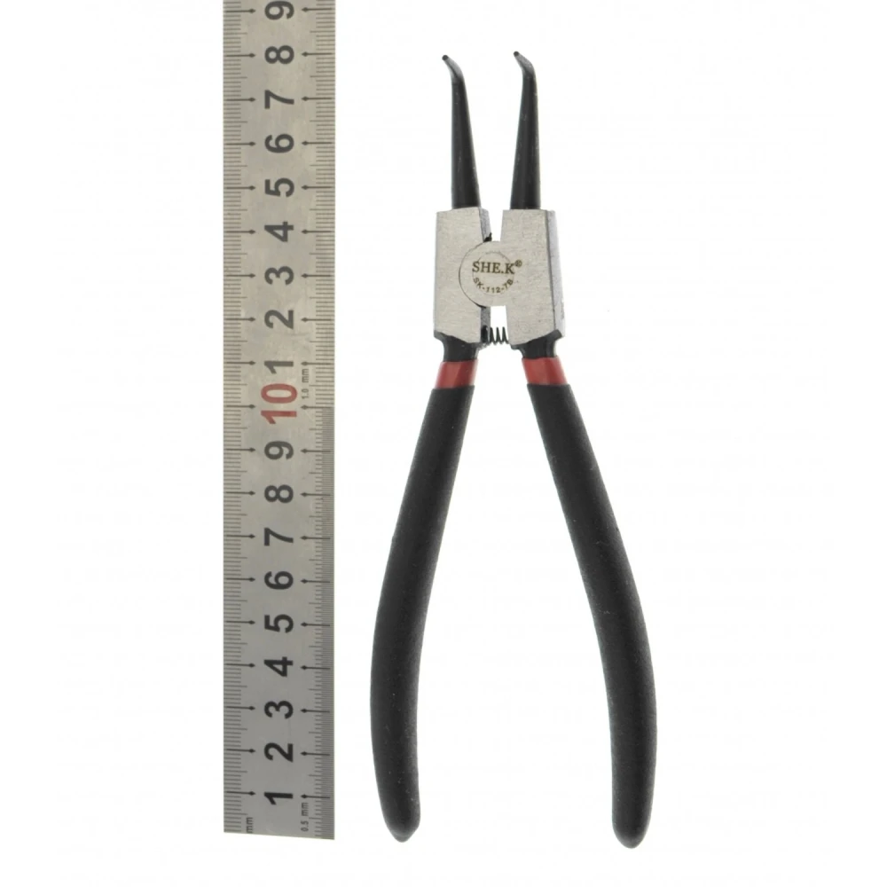 Cleste curbate pentru circlips 180mm SK-112-7b SHEK pentru șaibe și inele de siguranță