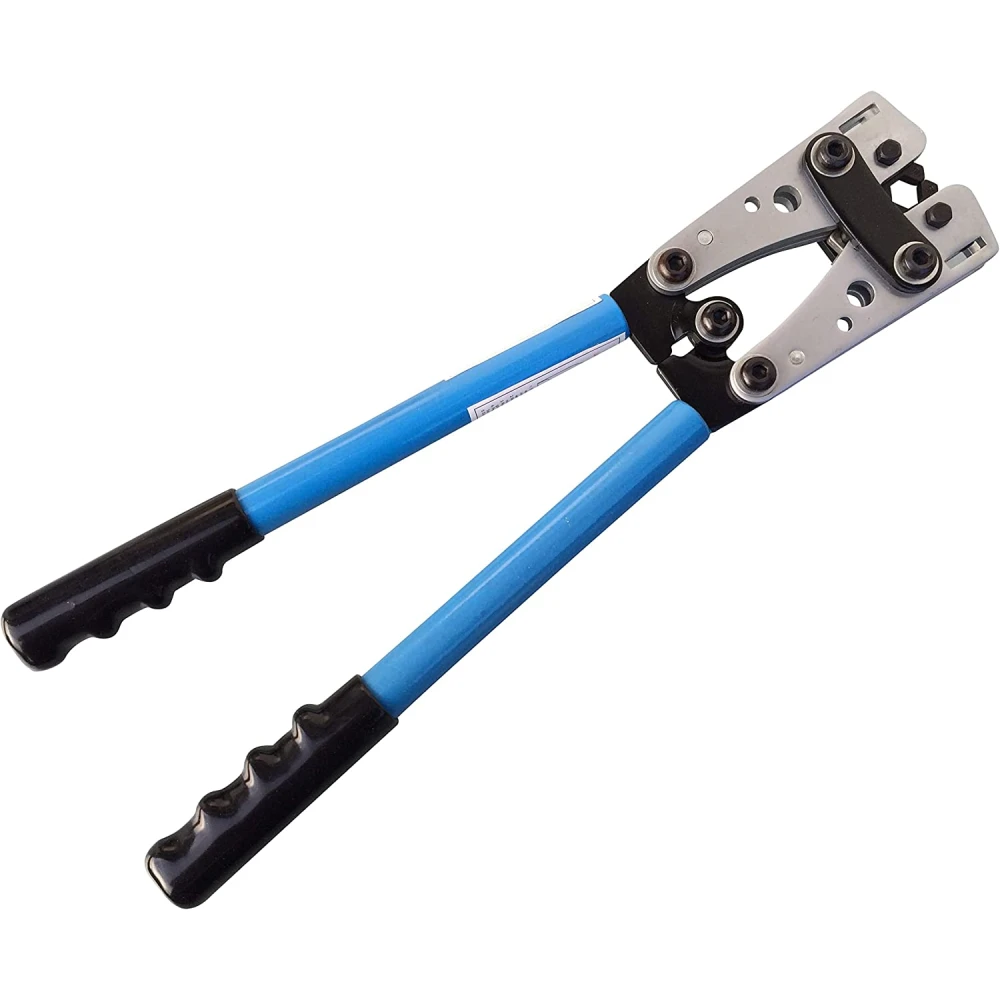 Cleste de sertizat 6-50mm² cu mânere antiderapante și rotație reglabilă