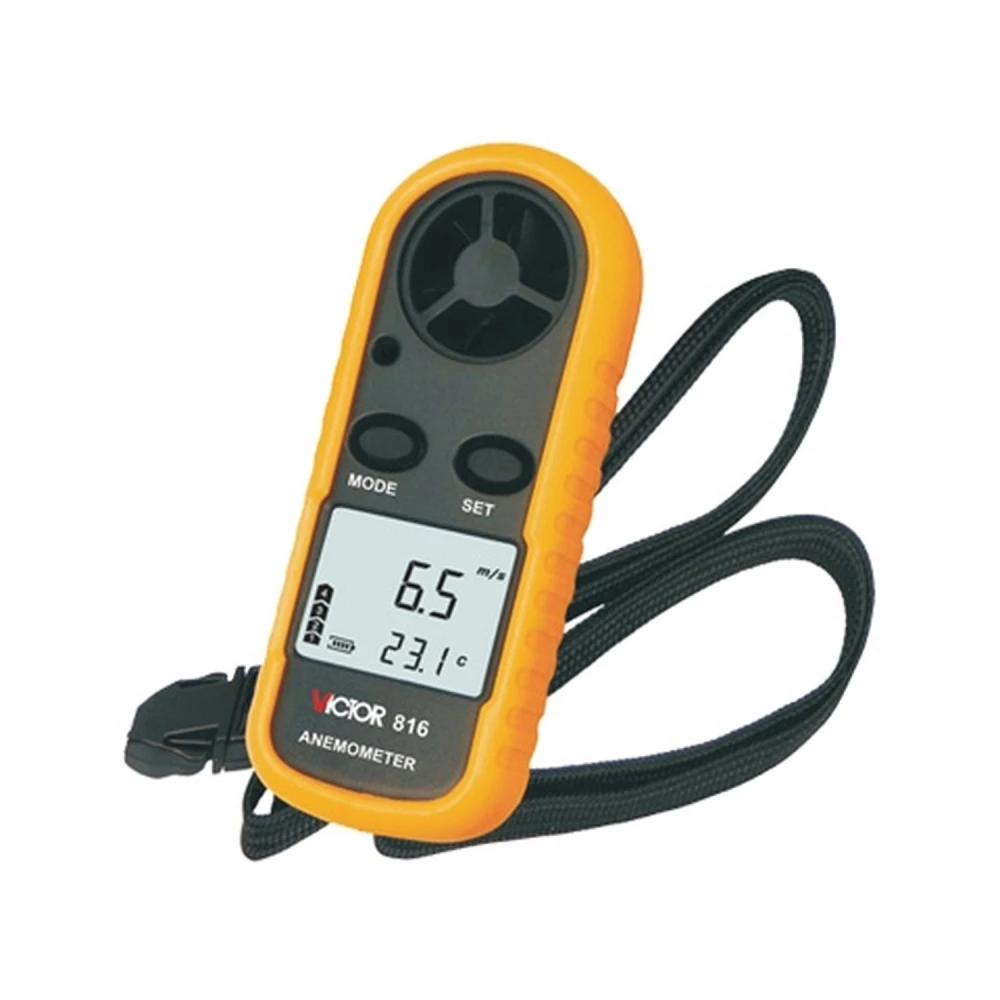 Anemometru digital Victor 816 cu termometru integrat pentru măsurare precisă