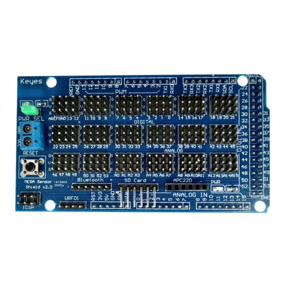 Arduino Mega Sensor Shield V1.0 pentru proiecte cu Arduino Mega