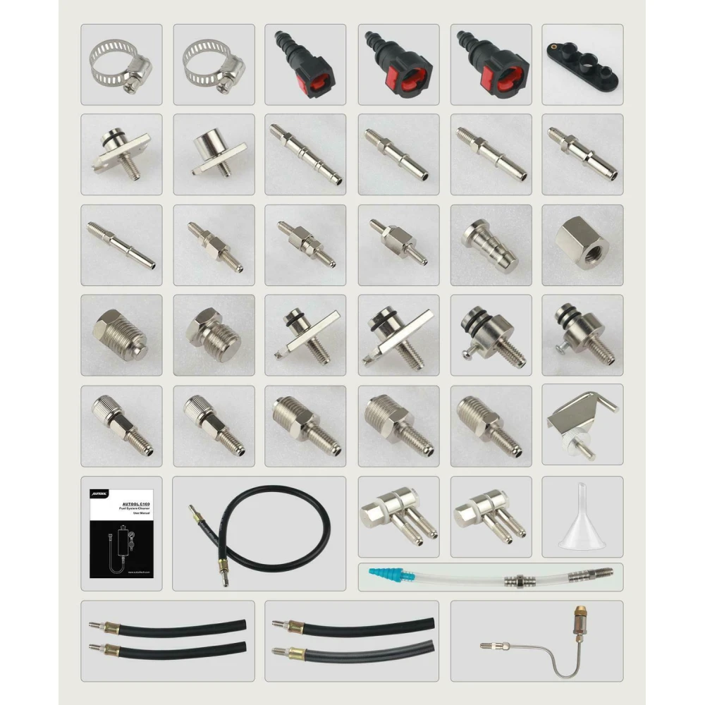 AUTOOL C100 curatare injectoare benzina cu adaptoare auto