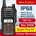 Baofeng UV9R Plus walkie-talkie de rază lungă cu 160 canale VHF/UHF