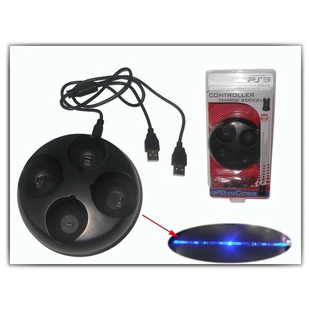 Stație de încărcare pentru 4 controllere PS3 Move