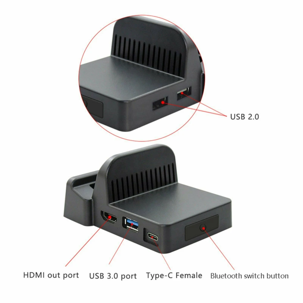 Dock portabil pentru Nintendo Switch - mini dock HDMI USB