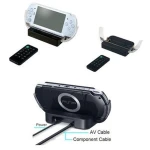 Bază multimedia cu telecomandă pentru PSP 2000/3000 compatibilă cu TV