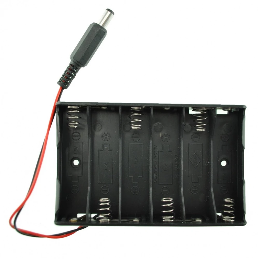 Suport baterii 6xAA - pentru proiecte electronice și robotică