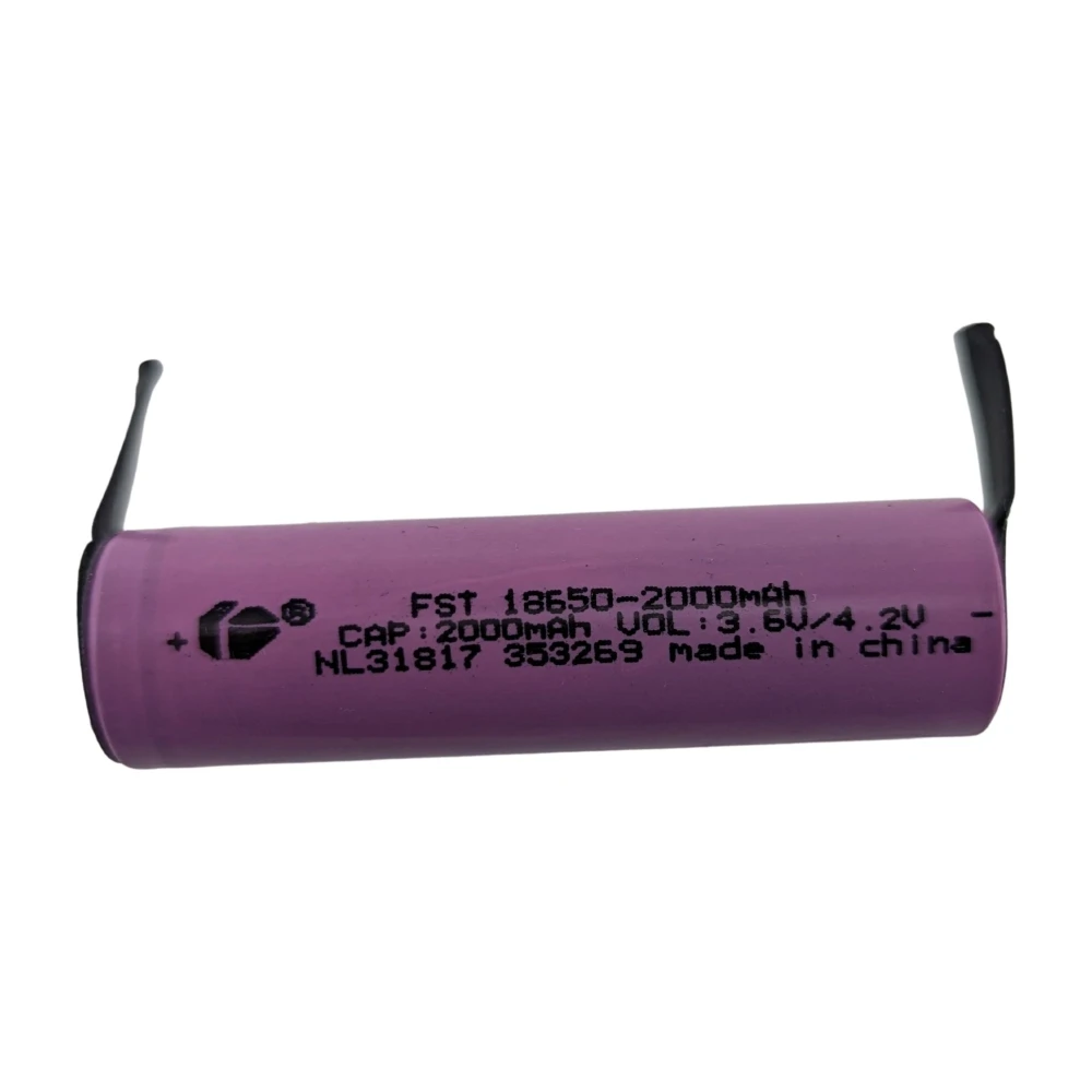 Baterie 18650 2000mAh cu tab pentru lipire - capacitate mare si durabilitate