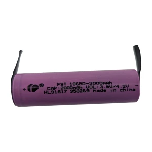 Baterie 18650 2000mAh cu tab pentru lipire - capacitate mare si durabilitate