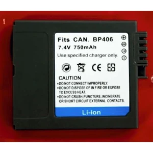 Acumulator compatibil Canon BP-406/407 pentru camere digitale si camere video