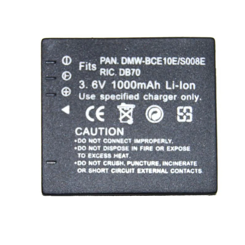 Acumulator compatibil Panasonic CGA-008E/BCE10E pentru camere digitale Panasonic