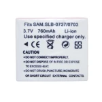 Baterie compatibilă Samsung SB-L0737 pentru camere digitale Samsung