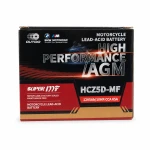 Baterie Moto AGM 12V 5Ah OUTDO HCZ5D-MF - Compatibil Yuasa YTZ7S-BS / GTZ7S / ETZ5L-BS