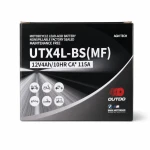Baterie Moto AGM 12V 4Ah OUTDO UTX4L-BS(MF) - Compatibilă Yuasa YTX4L-BS / GTX4L-BS / ETX4L-BS