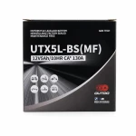 Baterie Moto AGM 12V 5Ah OUTDO UTX5L-BS(MF) - Compatibilă Yuasa YTX5L-BS / GTX5L-BS / ETX5L-BS