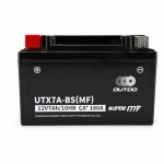 Baterie Moto AGM 12V 7Ah OUTDO UTX7A-BS(MF) - Compatibilă Yuasa YTX7A-BS / GTX7A-BS / ETX7A-BS