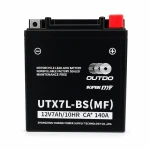 Baterie Moto AGM 12V 7Ah OUTDO UTX7L-BS(MF) - Compatibil Yuasa YTX7L-BS / GTX7L-BS / ETX7L-BS