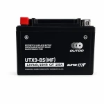 Baterie Moto AGM 12V 9Ah OUTDO UTX9-BS(MF) - Compatibil Yuasa YTX9-BS / GTX9-BS / ETX9-BS