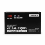 Baterie Moto AGM 12V 12Ah OUTDO YB12AL-BS(MF) - Compatibilă Yuasa YB12AL-A2 / GS YB12AL-A2 / 12N12-4A-1 (flooded similar)