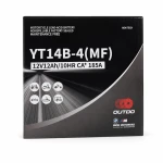 Baterie Moto AGM 12V 12Ah OUTDO YT14B-4(MF) - Compatibil Yuasa YT14B-BS / GT14B-BS / GT14B-4 / ETZ14B-BS / ET14B-4
