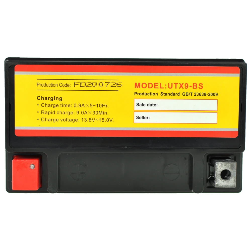 Baterie moto UTX9A YTX9-BS Gel, performanță ridicată
