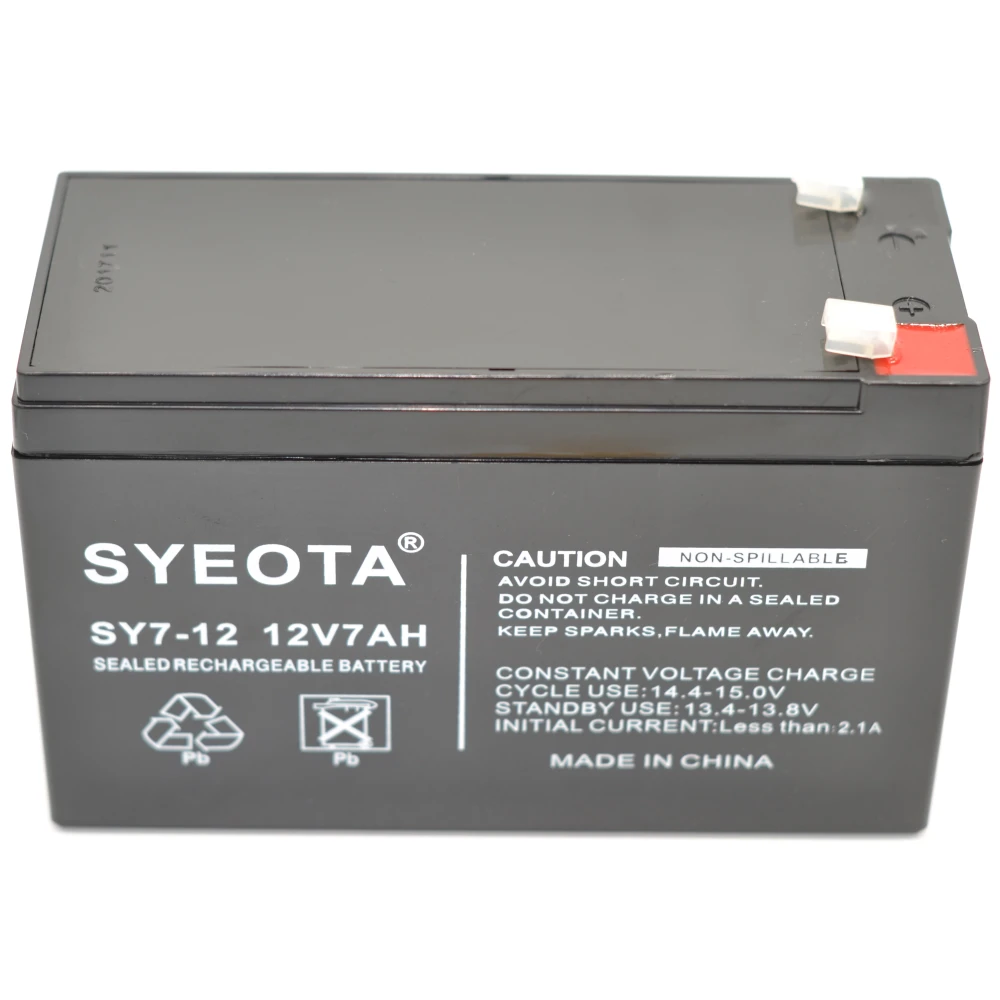 Acumulator plumb-acid reîncărcabil 12V 7Ah SY7-12 pentru alarme, UPS și altele