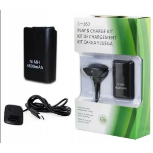 Baterie reîncărcabilă Xbox 360 pentru controller wireless, neagră
