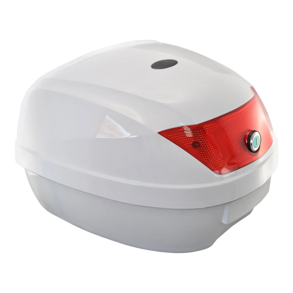 Top case universal moto 28L alb - cutie portcasca pentru 1 casca