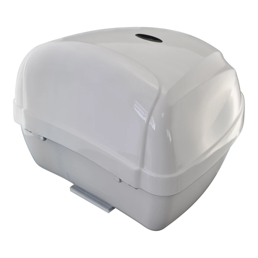 Top case universal moto 28L alb - cutie portcasca pentru 1 casca