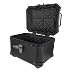 Top case moto universal 36L cu spătar lombar și carcasă pătrată din ABS negru