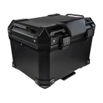 Top case moto universal 36L cu spătar lombar și carcasă pătrată din ABS negru