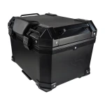 Top case moto universal 36L cu spătar lombar și carcasă pătrată din ABS negru