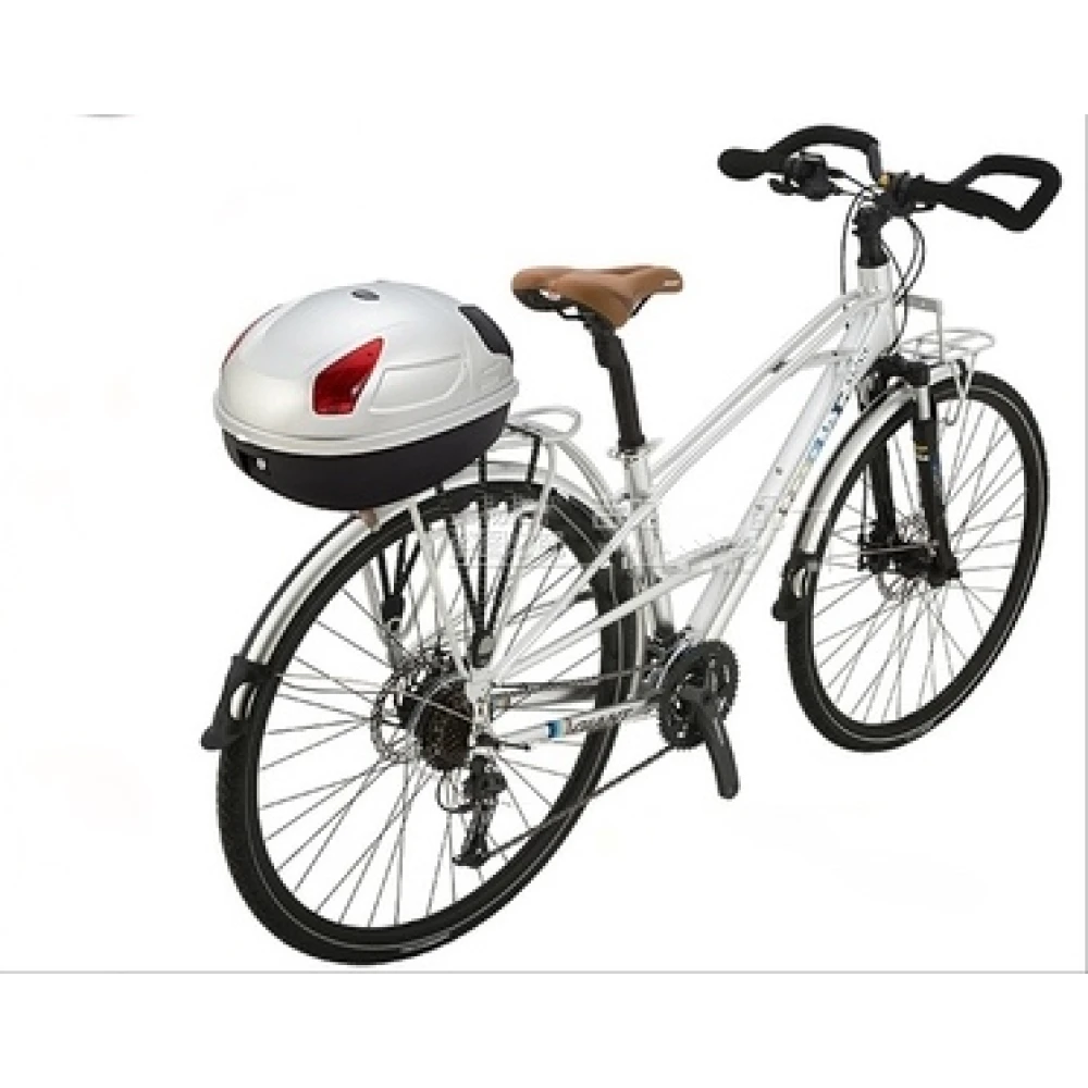 Cutie portcasca bicicletă 17L alb JZH-818 pentru 1 cască