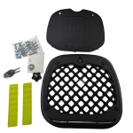 Top case universal moto 45L argintiu - cutie pătrată pentru 1 cască