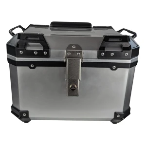 satkit Top case universal moto 45L argintiu - cutie pătrată pentru 1 cască
